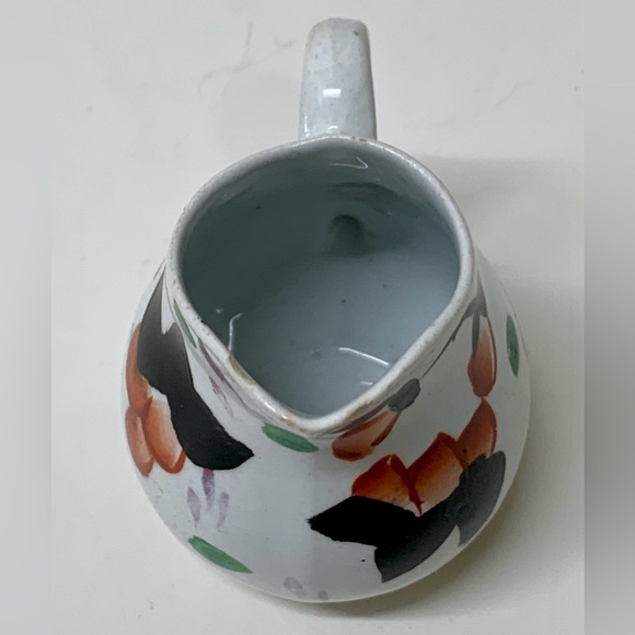 19th Century Vtg Gaudy Welsh Cyclamen Pattern Hand Painted Miniature Jug RARE - Picture 11 of 16